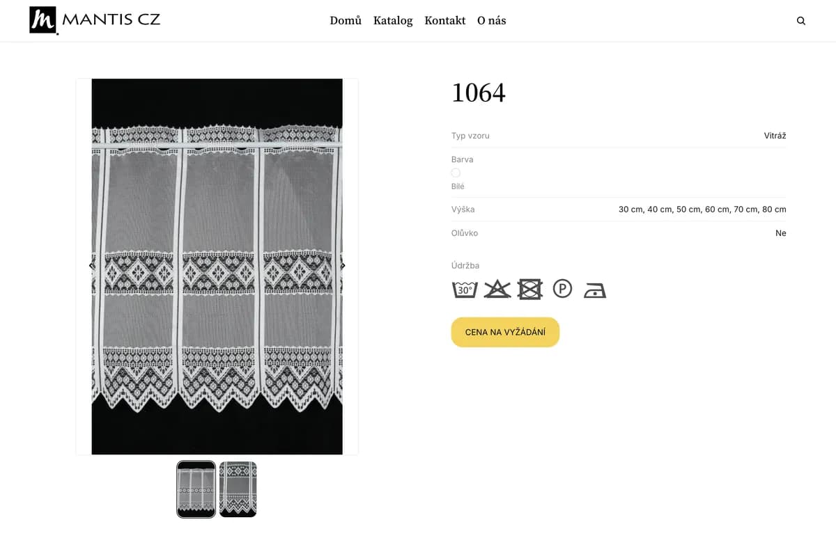 MANTIS CZ – online catalogue of decorative fabrics – 3/4
