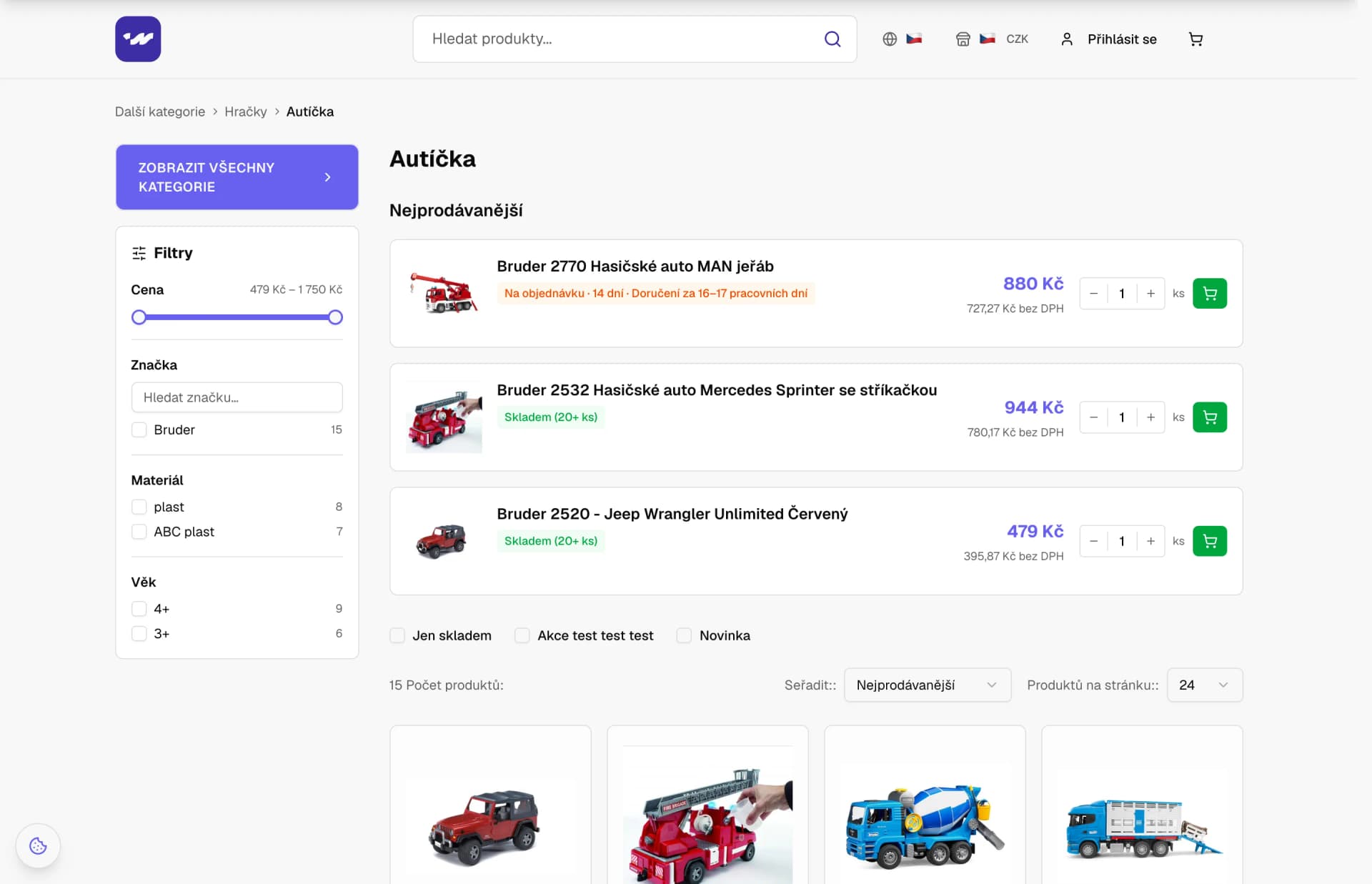 E-shopová platforma pro Wavedigital – 3/8