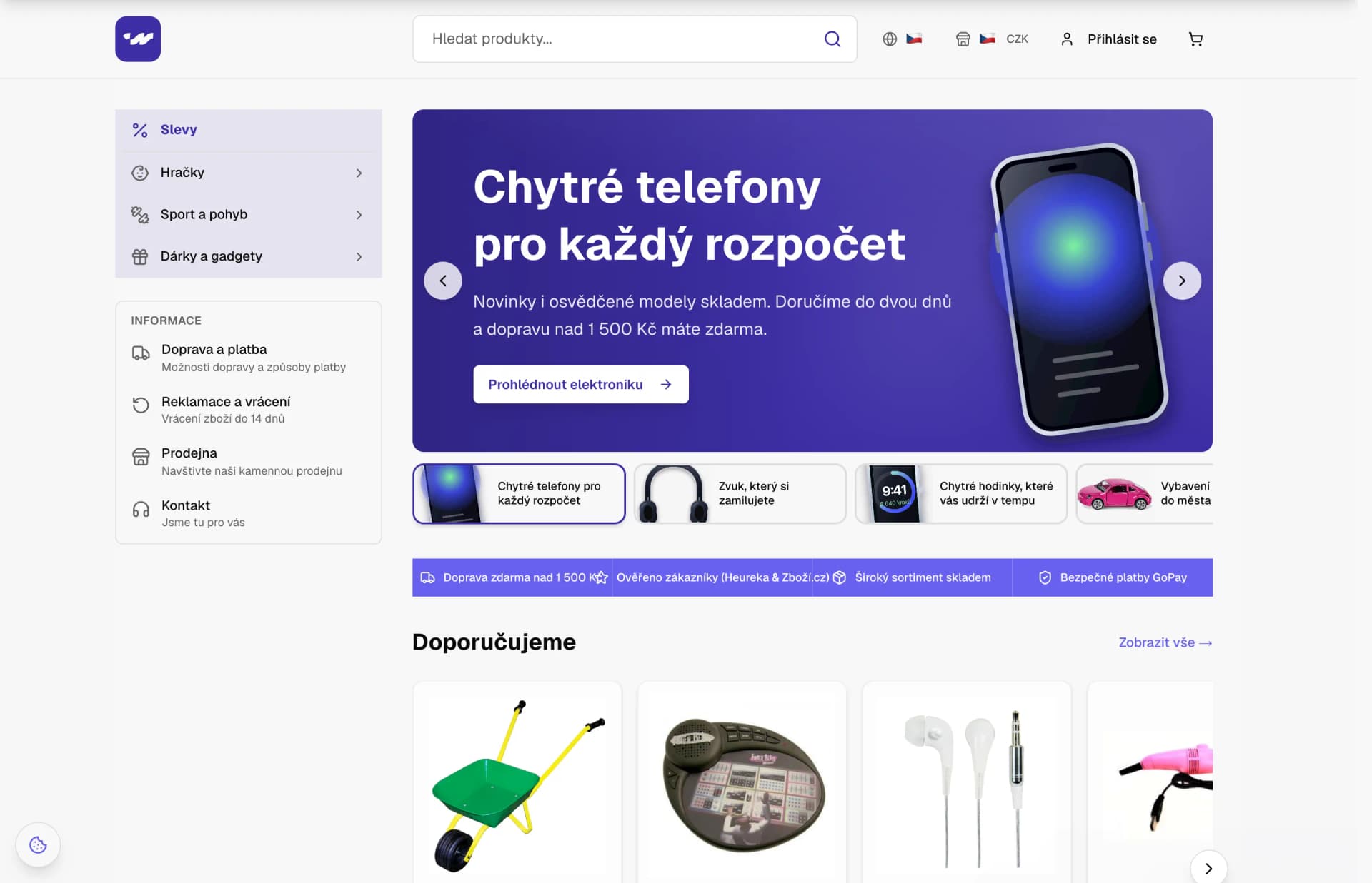 E-shopová platforma pro Wavedigital – 2/8